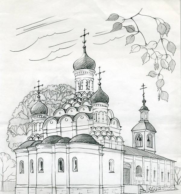 Рисунки храмов для срисовки 