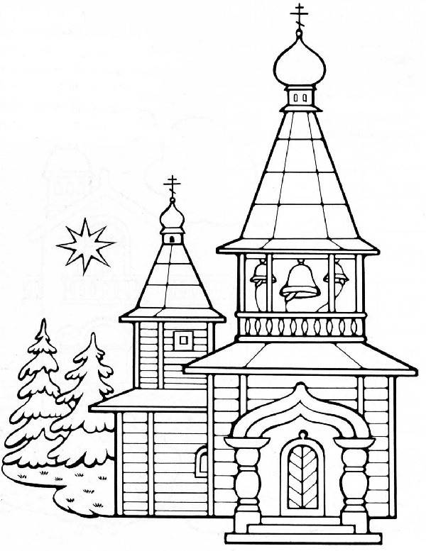 Рисунки церкви для срисовки 