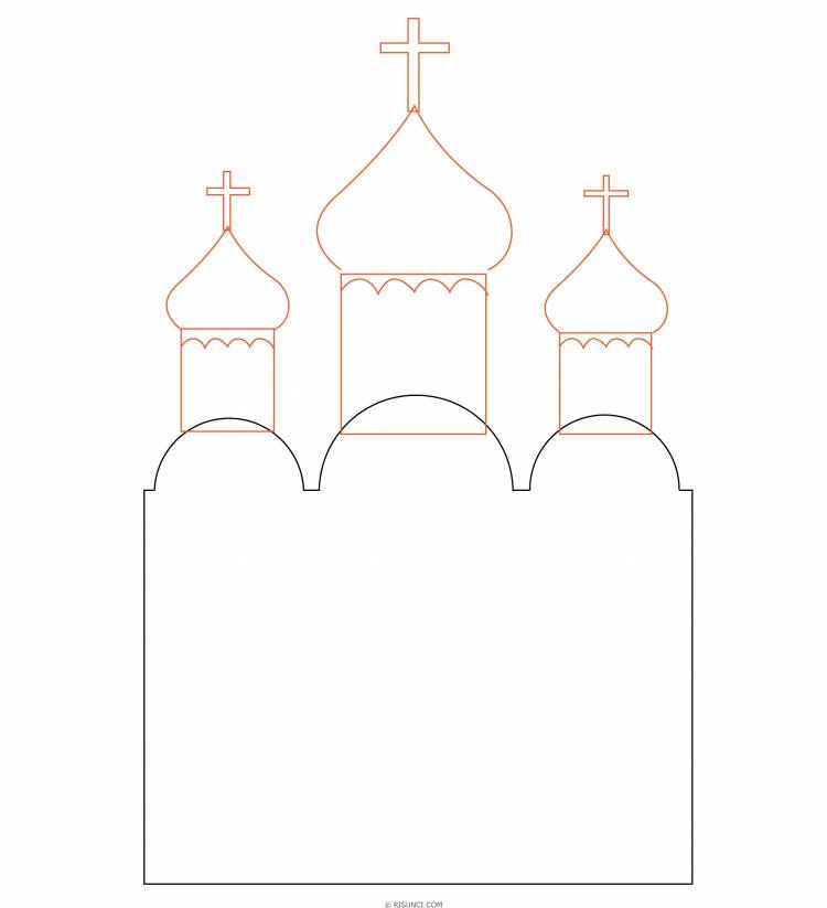 Как нарисовать церковь поэтапно? Рисунки карандашом поэтапно