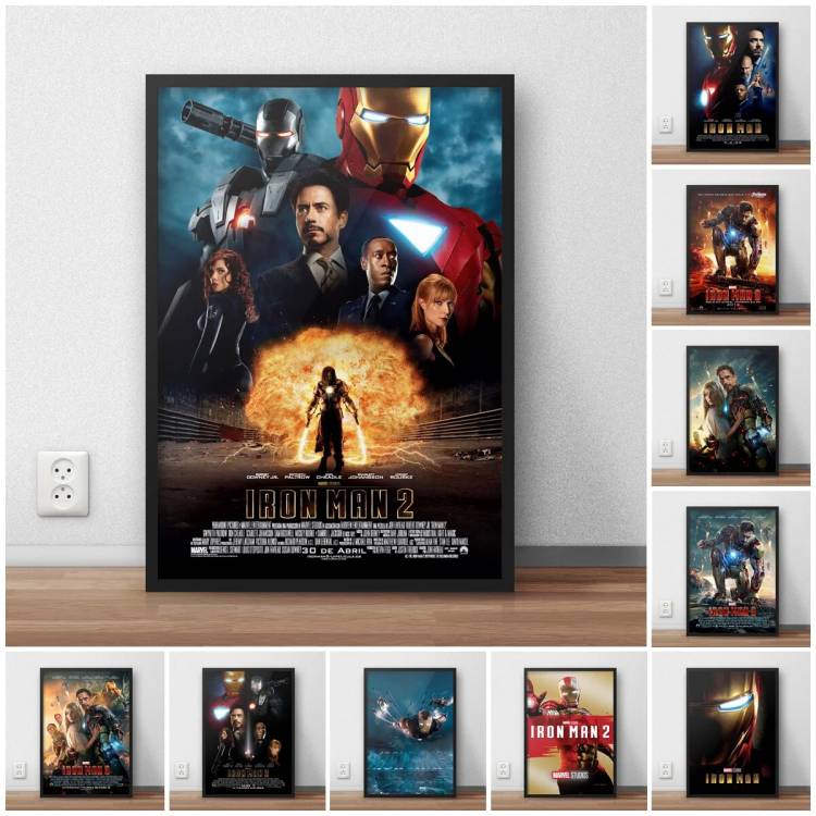 Постеры из фильмов «Железный человек» Disney, супергерои Марвел, современный домашний Настенный декор, постеры для рисования, постеры для детской комнаты