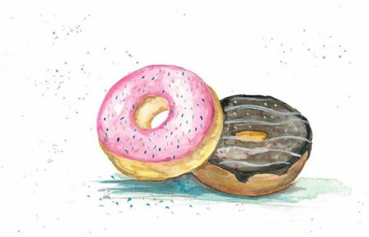 Пончик Срисовки Легкие Пошаговые Рисунки Для Начинающих Карандашом Простые Идеи Красивые Картинки