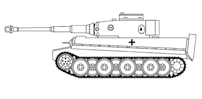 Картинки танков для срисовки