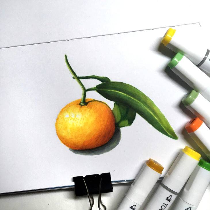 Рисунки для срисовки в скетчбук фрукты 
