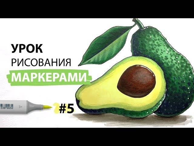 Как нарисовать авокадо?