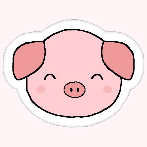 Милые рисунки свиней 