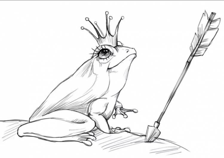 Рисунки для срисовки к сказке Царевна-лягушка