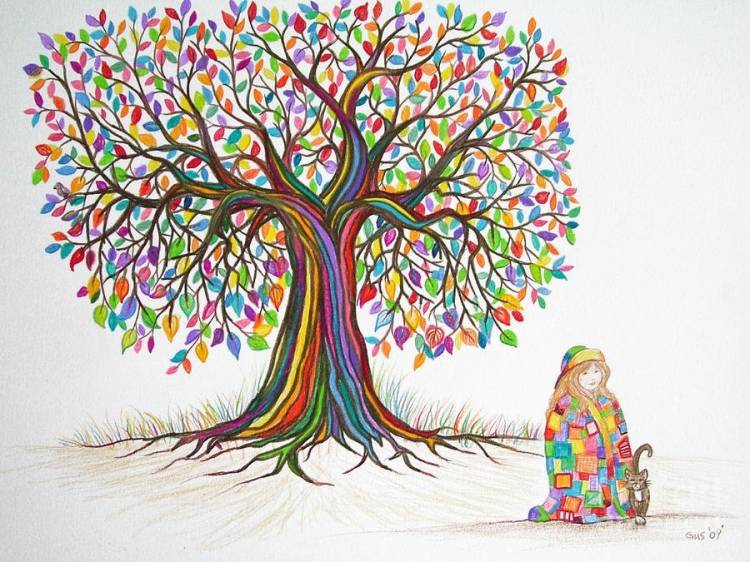 Детские рисунки дерево жизни 