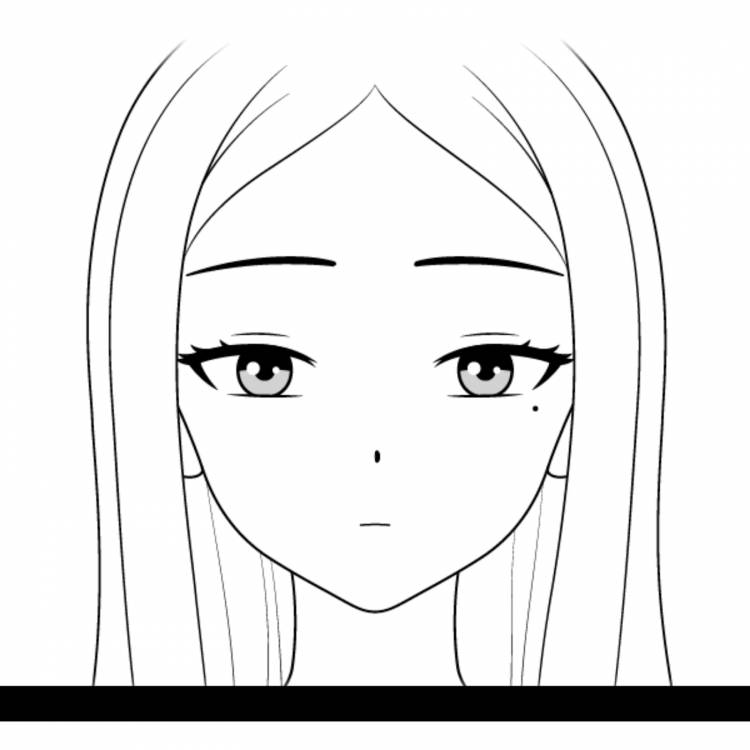 Простой рисунок аниме девушки лицо 