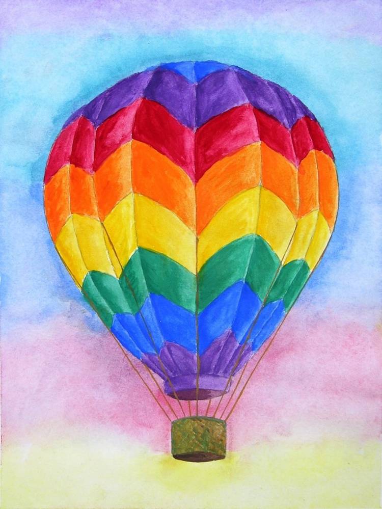 Воздушные шары для срисовки