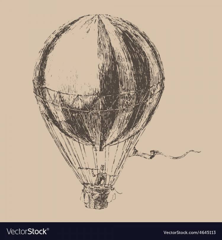 Воздушный шар для срисовки