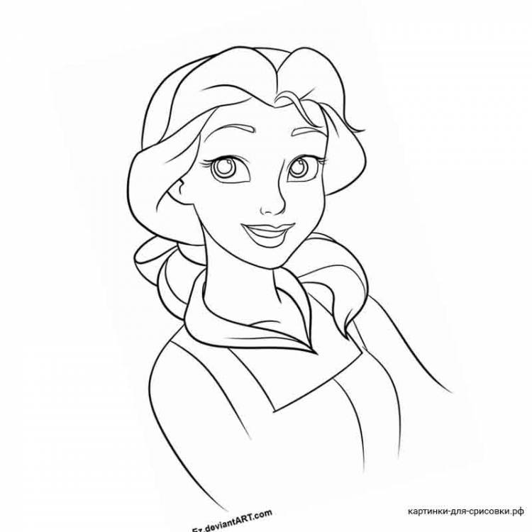 Рисунки диснеевских принцесс для срисовки 