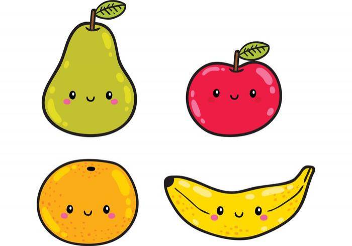 Рисунки фруктов для срисовки 