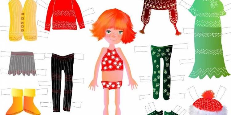 Бумажные куклы одевалки-вырезалки с героями мультфильмов