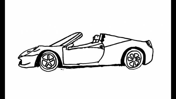 Как нарисовать машину Кабриолет или Красивые рисунки
