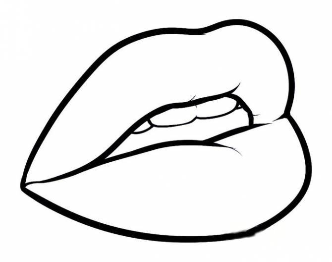 Как нарисовать красивые губы для срисовки
