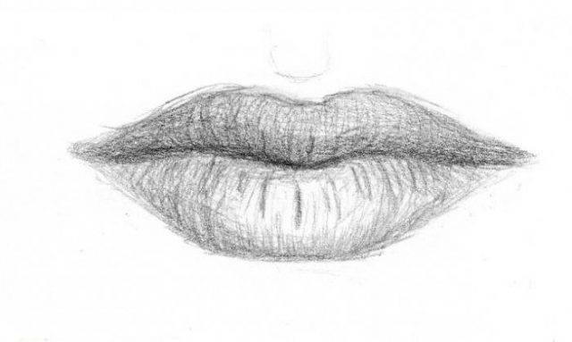 Рисунки для срисовки губы 