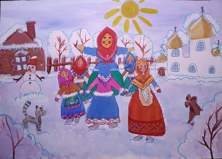 Праздник русского народа рисунок