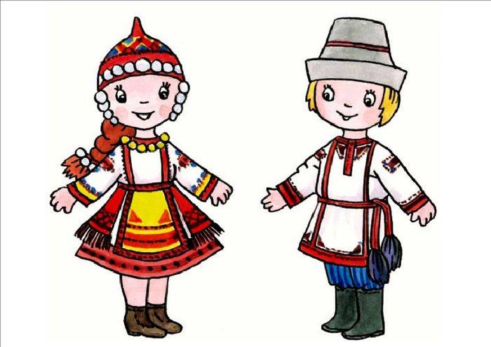 Чувашский национальный костюм в картинках для детей