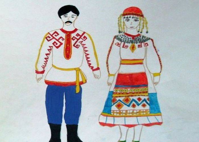 Чувашский национальный костюм в картинках для детей