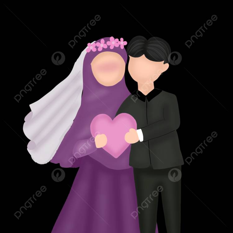 Милые мусульманские новобрачные PNG , свадьба, пара, Любовь PNG картинки и пнг PSD рисунок для бесплатной загрузки