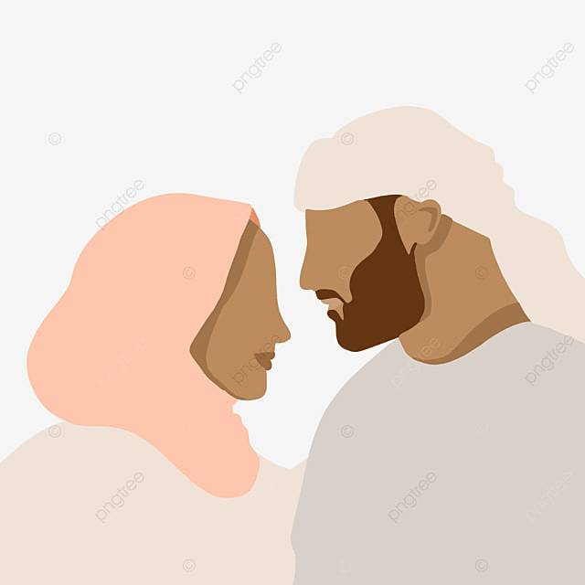 Мусульманская пара клип арт Png вектор PNG , мама в хиджабе, Семейный вектор, семья PNG картинки и пнг рисунок для бесплатной загрузки