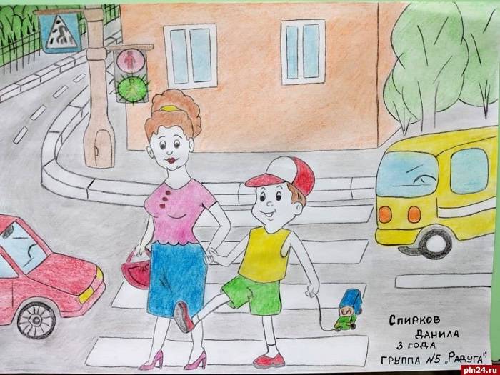 Дедовичские дошкольники стали победителями всероссийского конкурса рисунков по безопасности дорожного движения