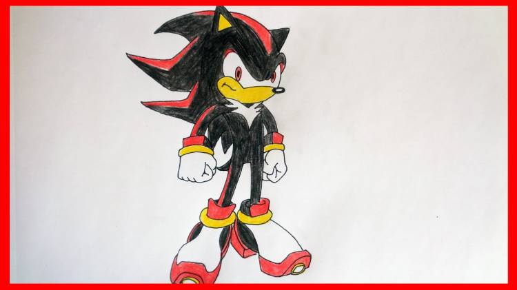 How to draw Sonic Shadow