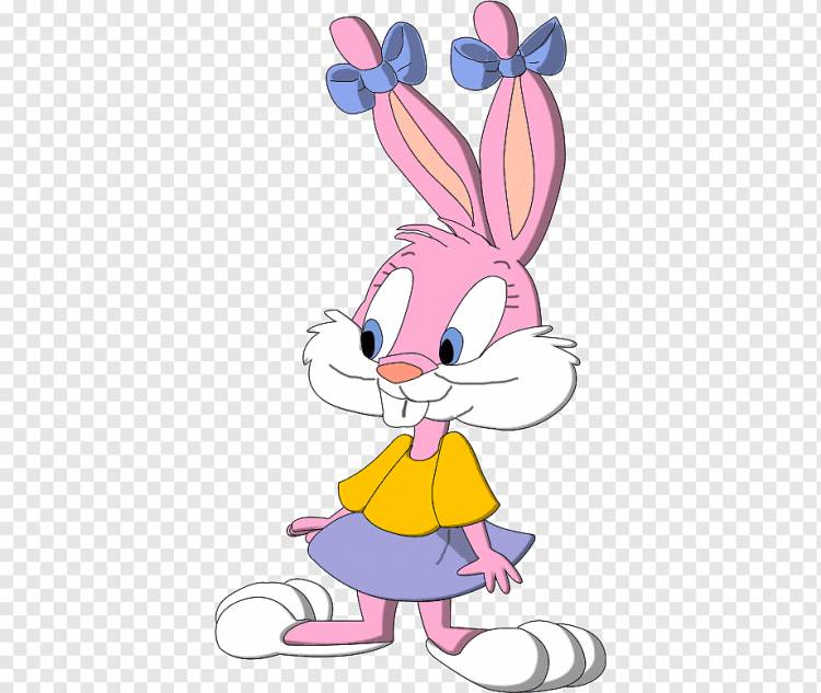 Кролик Babs Bunny Looney Tunes Cartoon, Лола Кролик, млекопитающее, позвоночное, цветок png