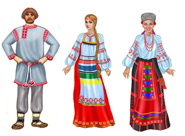 Консультация для детей и родителей Русский народный костюм