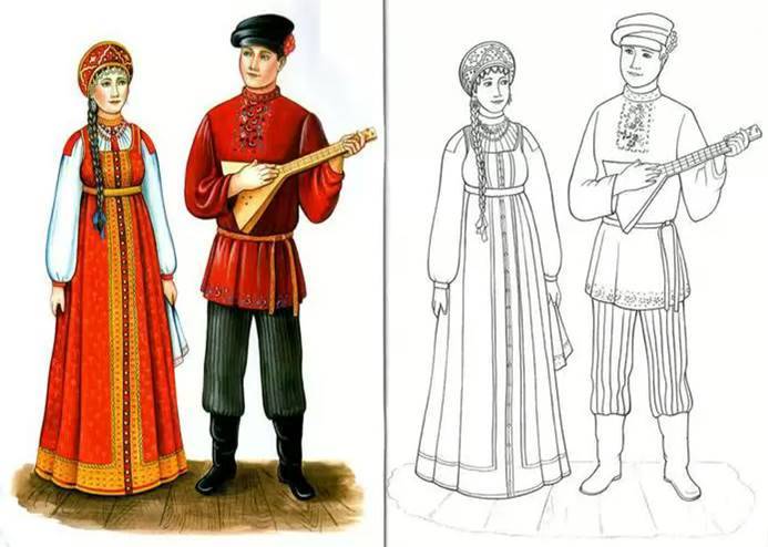 Педагогический проект История русского костюма