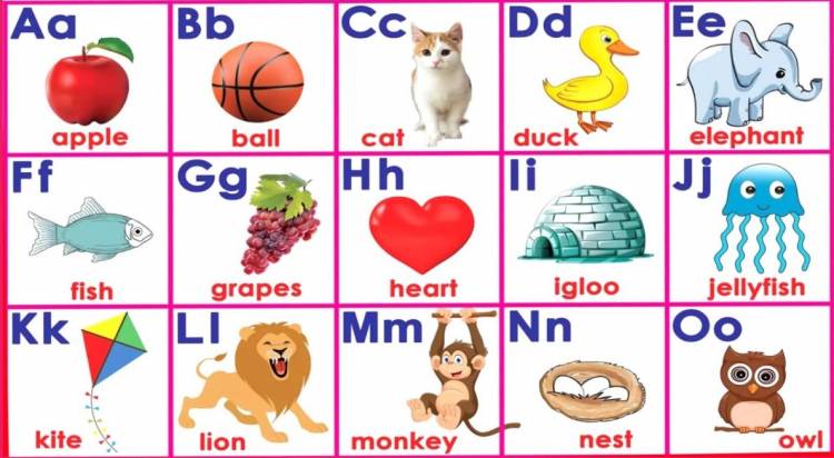 Изучаем английский алфавит в картинках