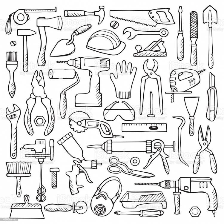 Рисунки инструментов рабочих