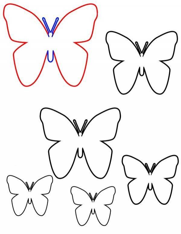 Шаблоны самых разнообразных бабочек для вырезания из бумаги