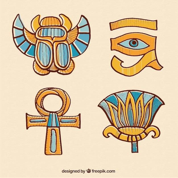 Ручной обращается египетские украшения