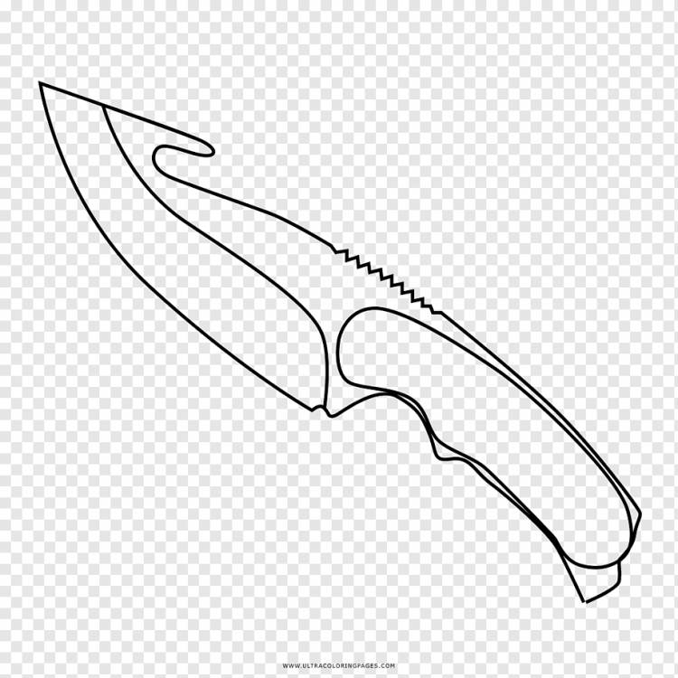 Нож для рисования Книжка-раскраска Ножи для охоты и выживания Ножи, нож, угол, рука, монохромный png