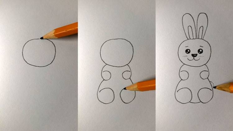 Как нарисовать игрушечного зайца