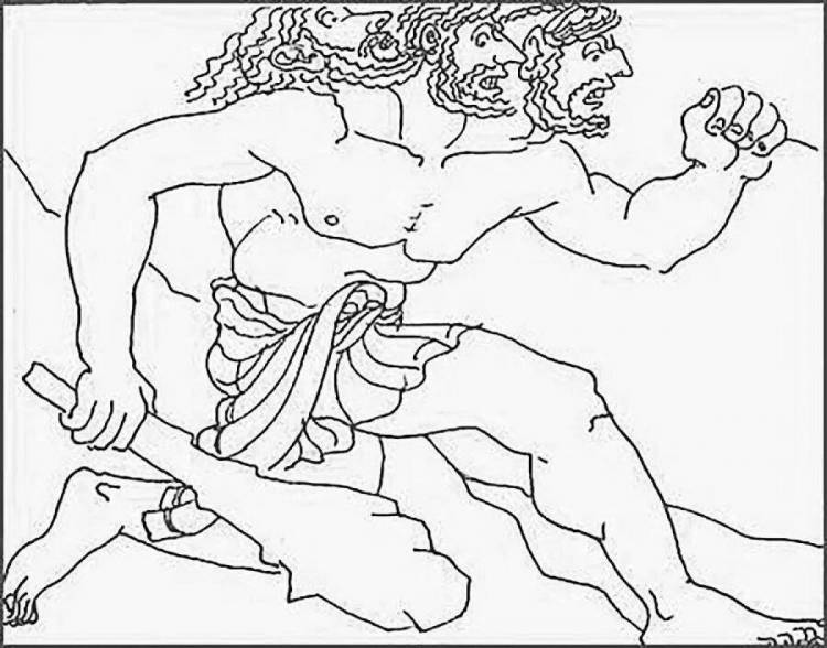 Геракл яблоки гесперид рисунок