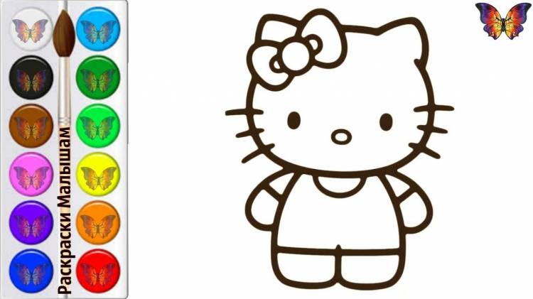 Coloring book for children Hello Kitty