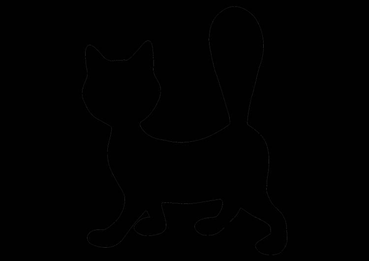 фото) Шаблон кошки для вырезания из бумаги распечатать