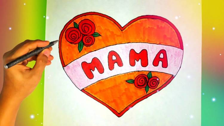Как нарисовать рисунок МАМЕ ко Дню Матери?