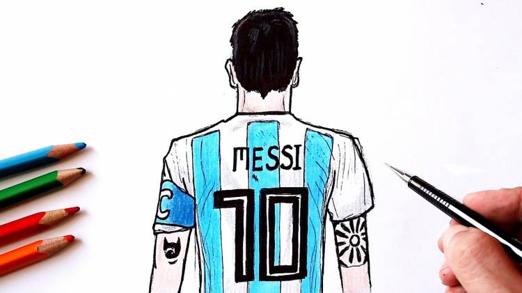 How to draw Messi Easy