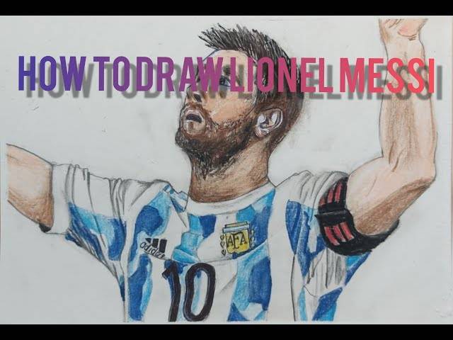 How to draw Lionel Messi