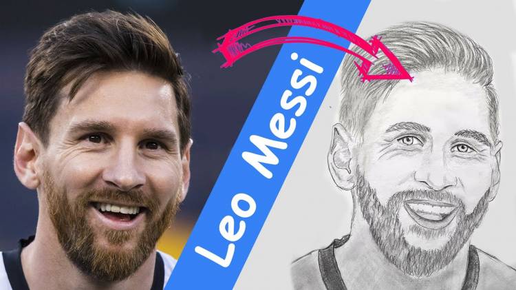 Рисую Лионеля Месси (How daw Leo Messi ), портрет карандашом