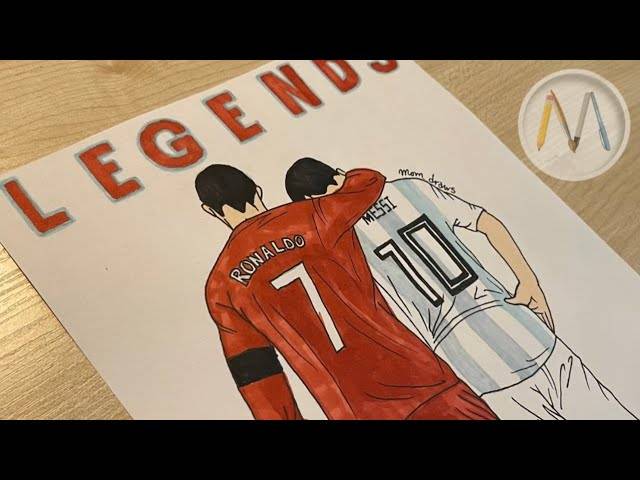 Роналду и Месси рисуем легендарных футболистов