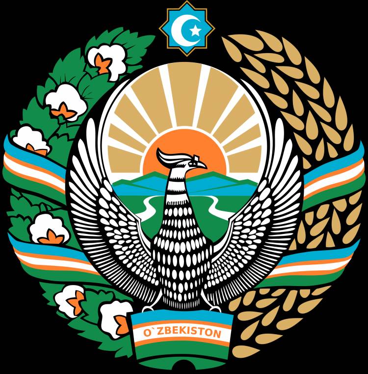 Векторный герб Узбекистана