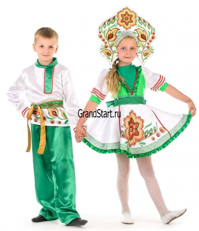 Детский карнавальный костюм Русский народный «Журавушка» для девочек