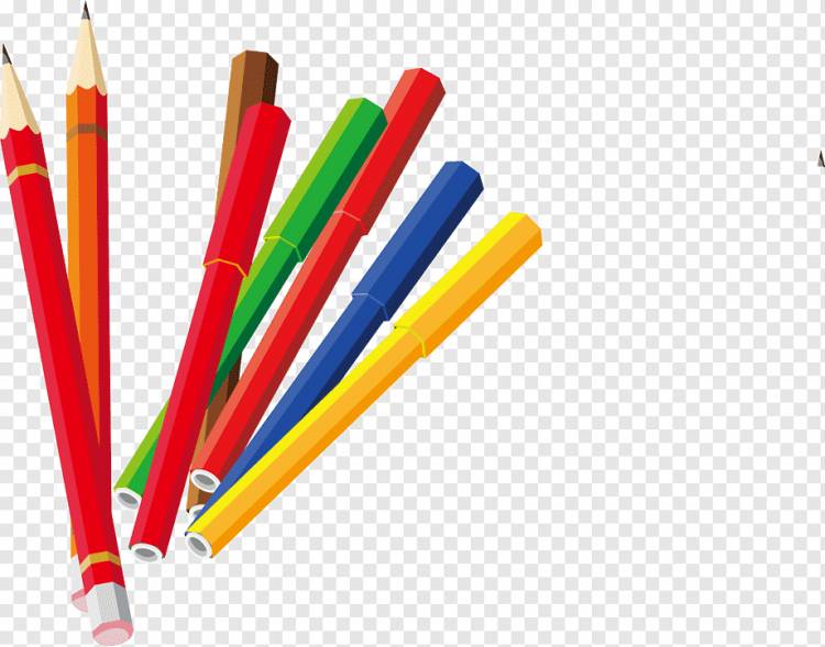 Карандашный рисунок, Мультяшный карандаш, мультипликационный персонаж, цвет Карандаш, школьные принадлежности png