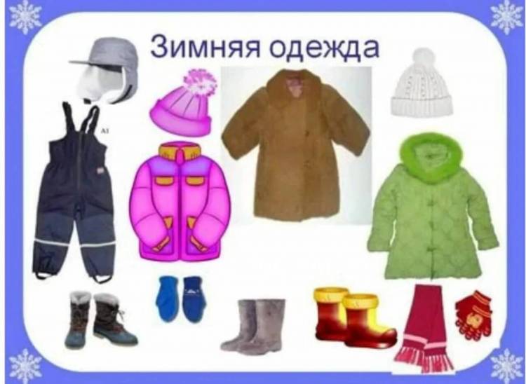 Картинки Зимняя одежда для детей в детском саду 