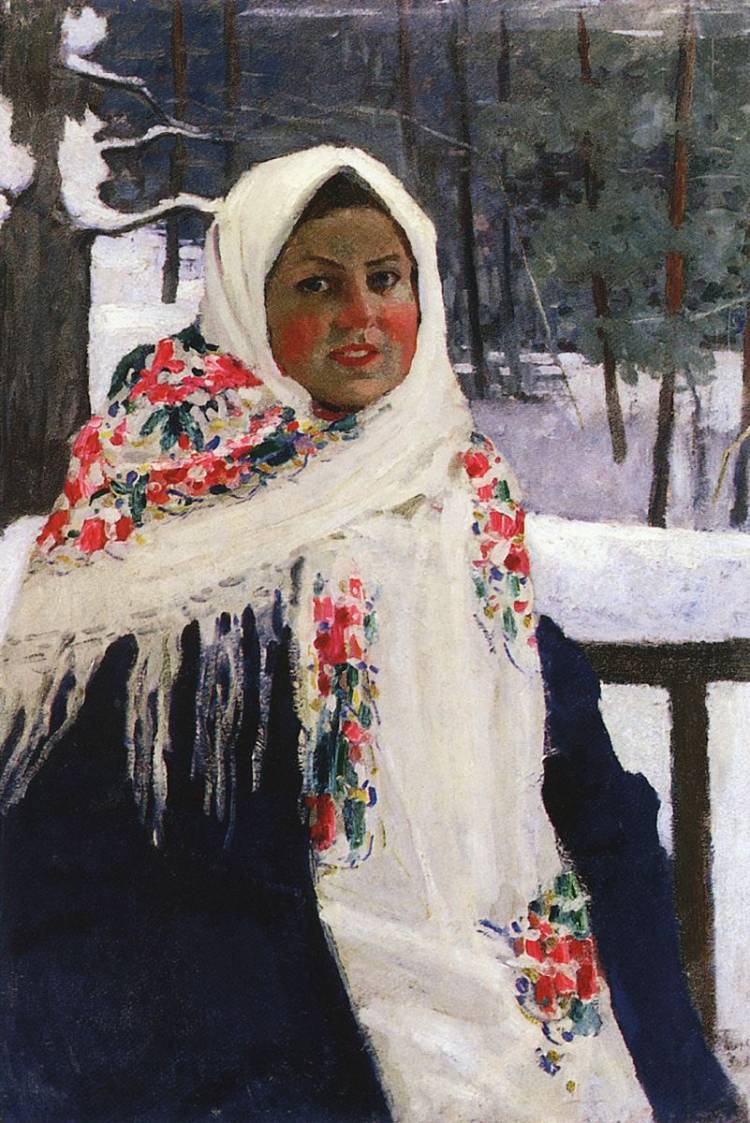 Зимний русский народный костюм
