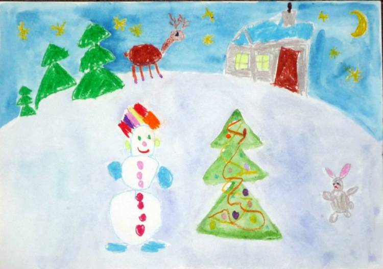 Конкурс детских рисунков Волшебница зима